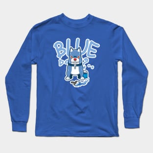 BLUE Dog Long Sleeve T-Shirt